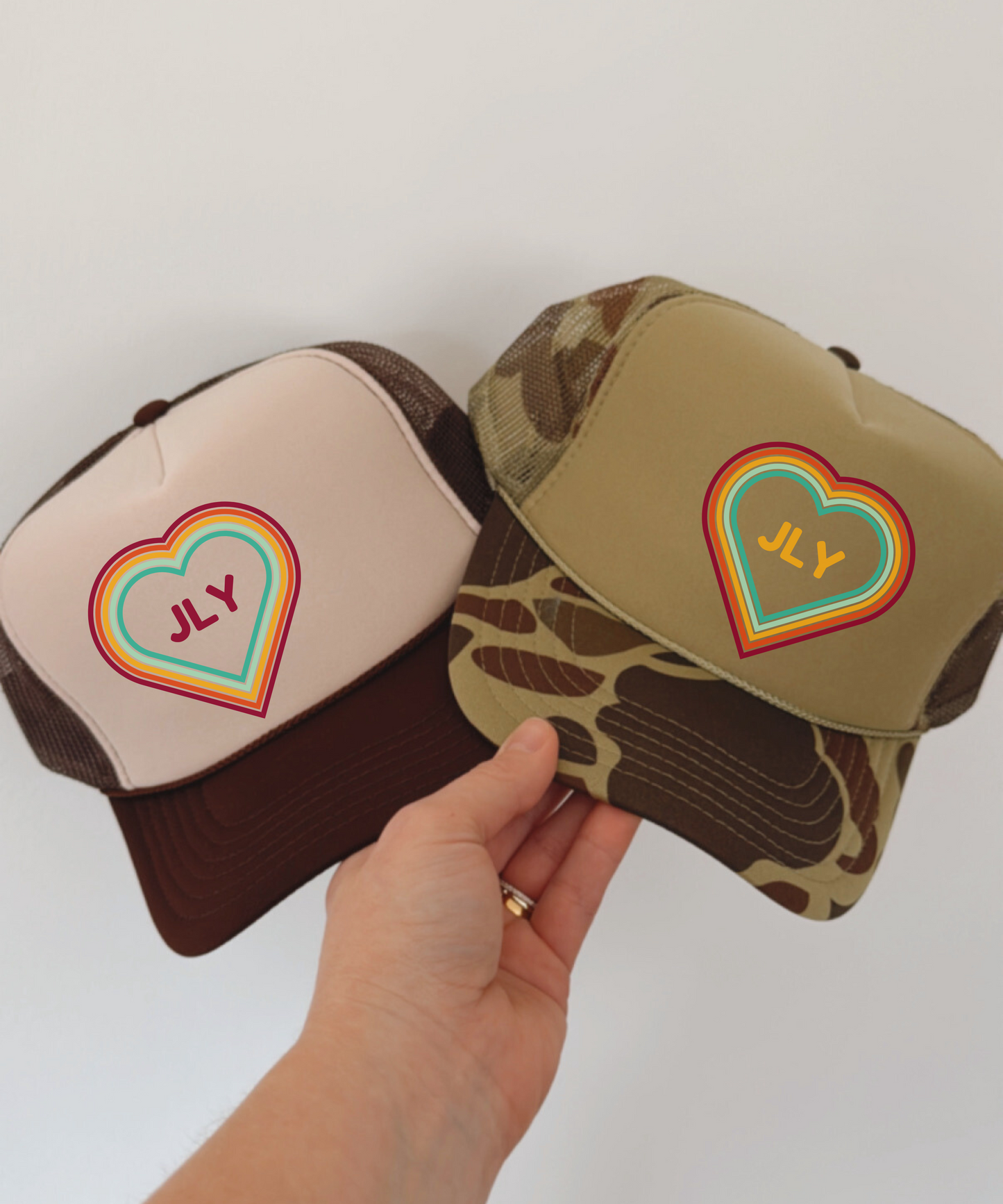 Jesus Loves You Retro Heart Hat