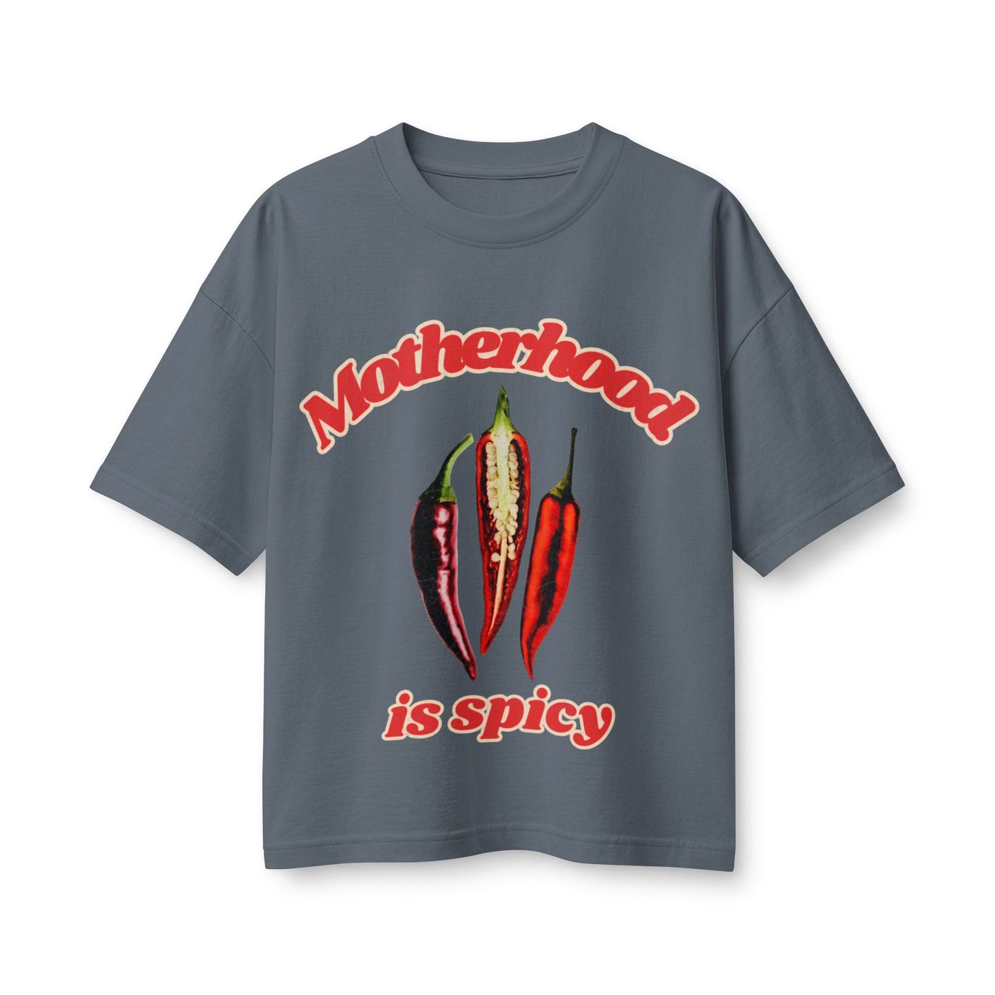 Motherhood Is Spicy Retro Chili Pepper Tee