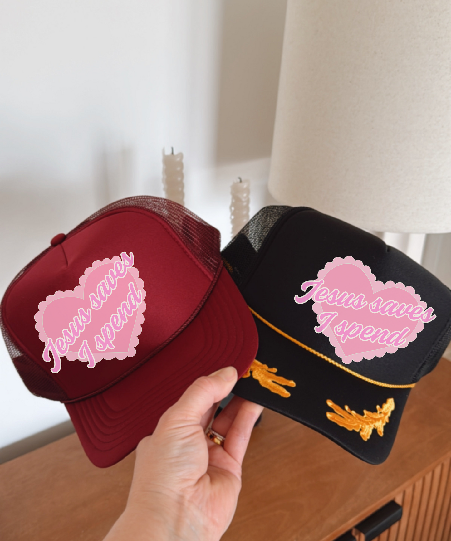 Jesus Saves I Spend Hat