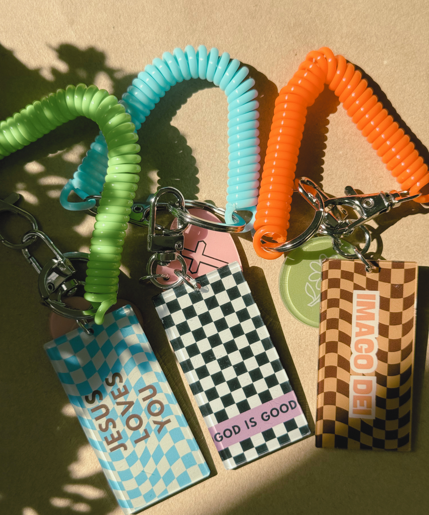 Retro Christian Keychains