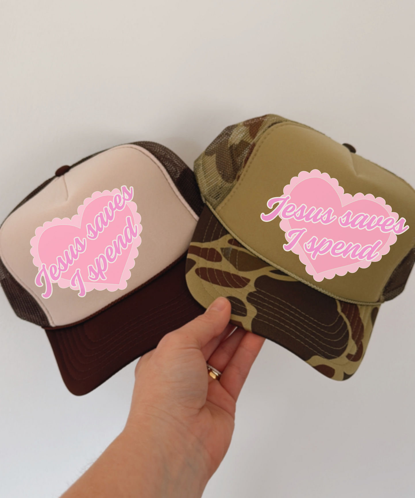 Jesus Saves I Spend Hat