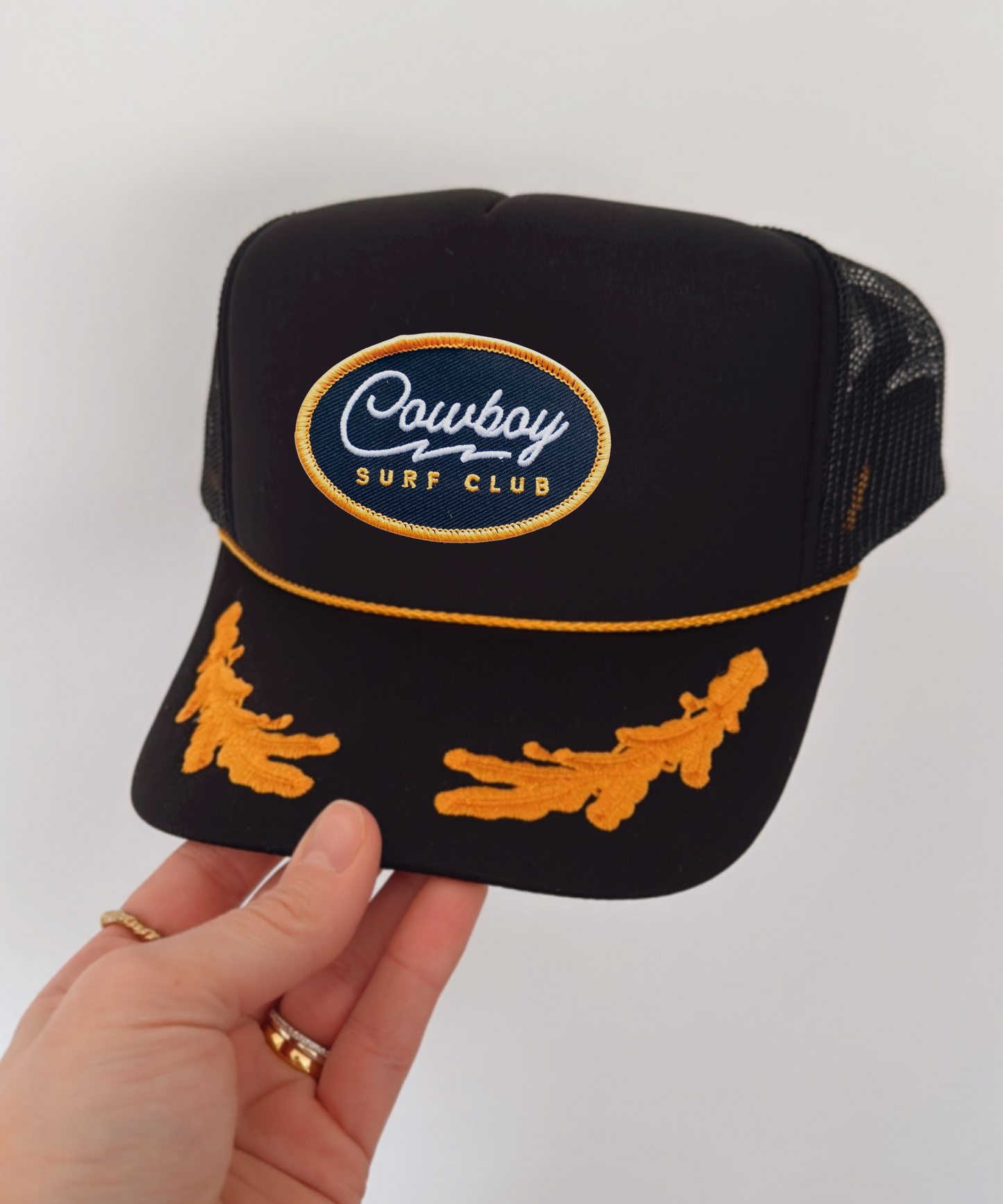 Cowboy Surf Club Embroidered Patch Hat