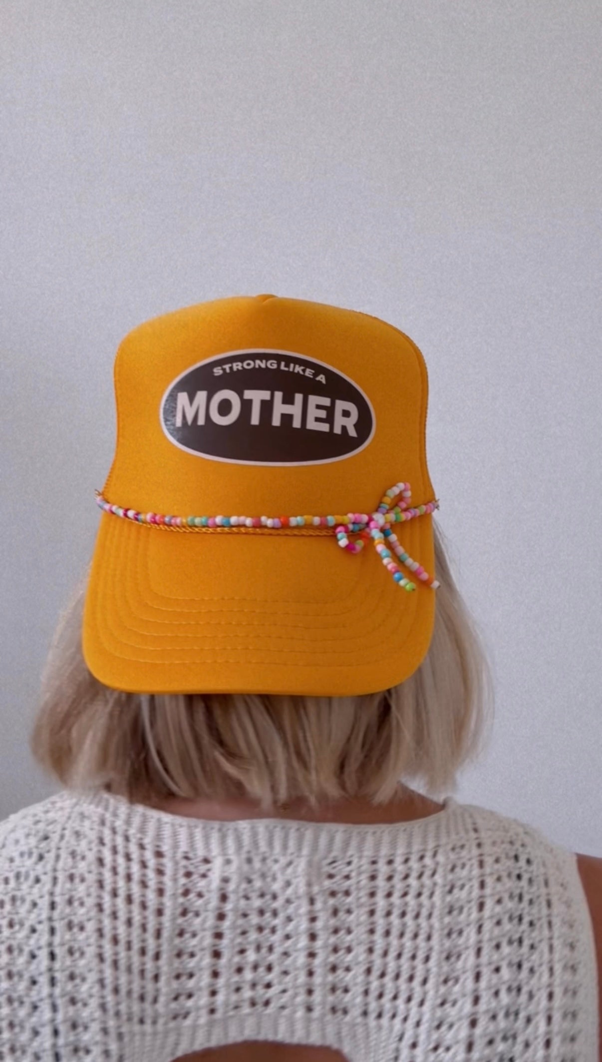 Beaded Bow Hat Chains