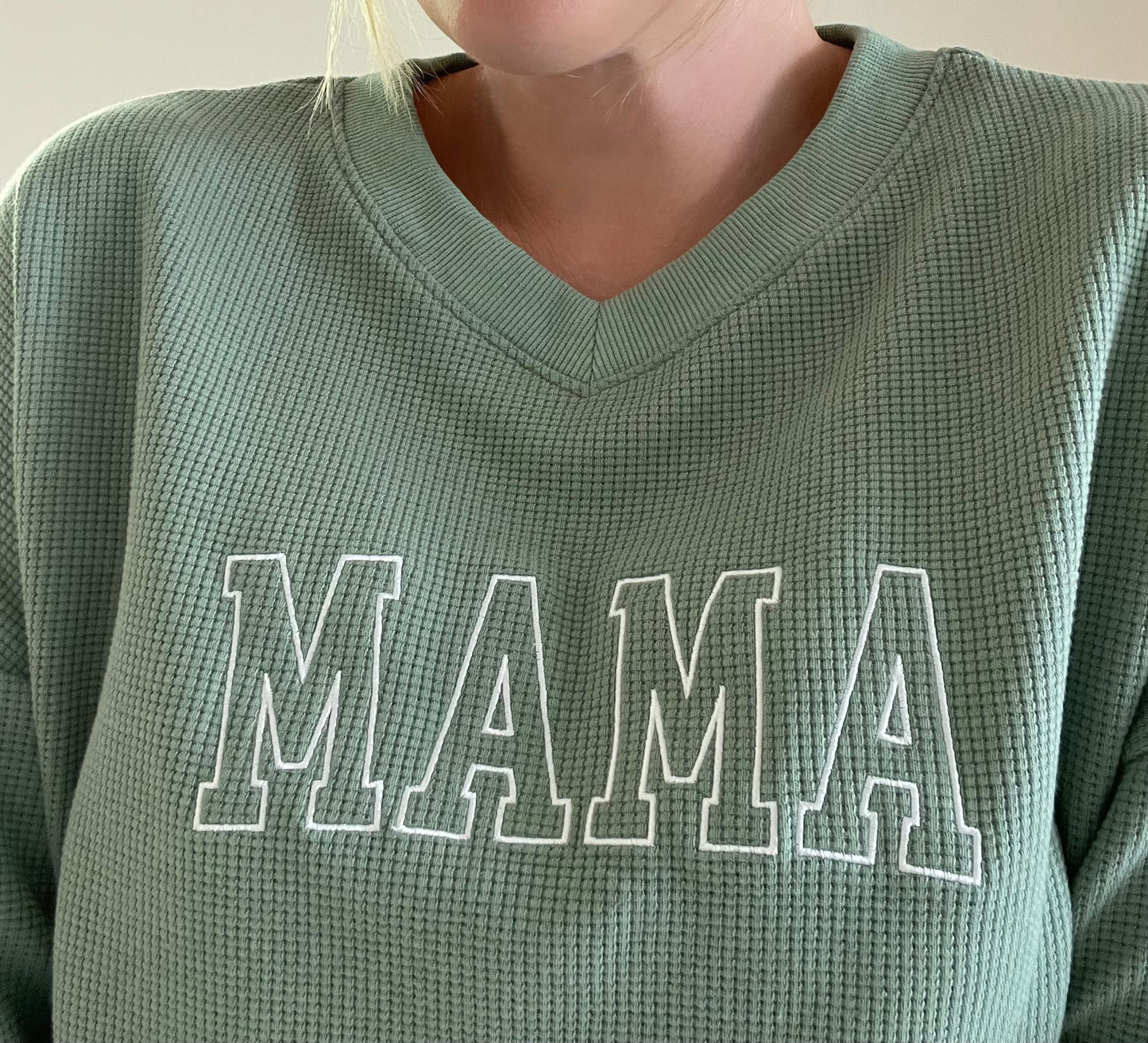Embroidered Mama Crewneck