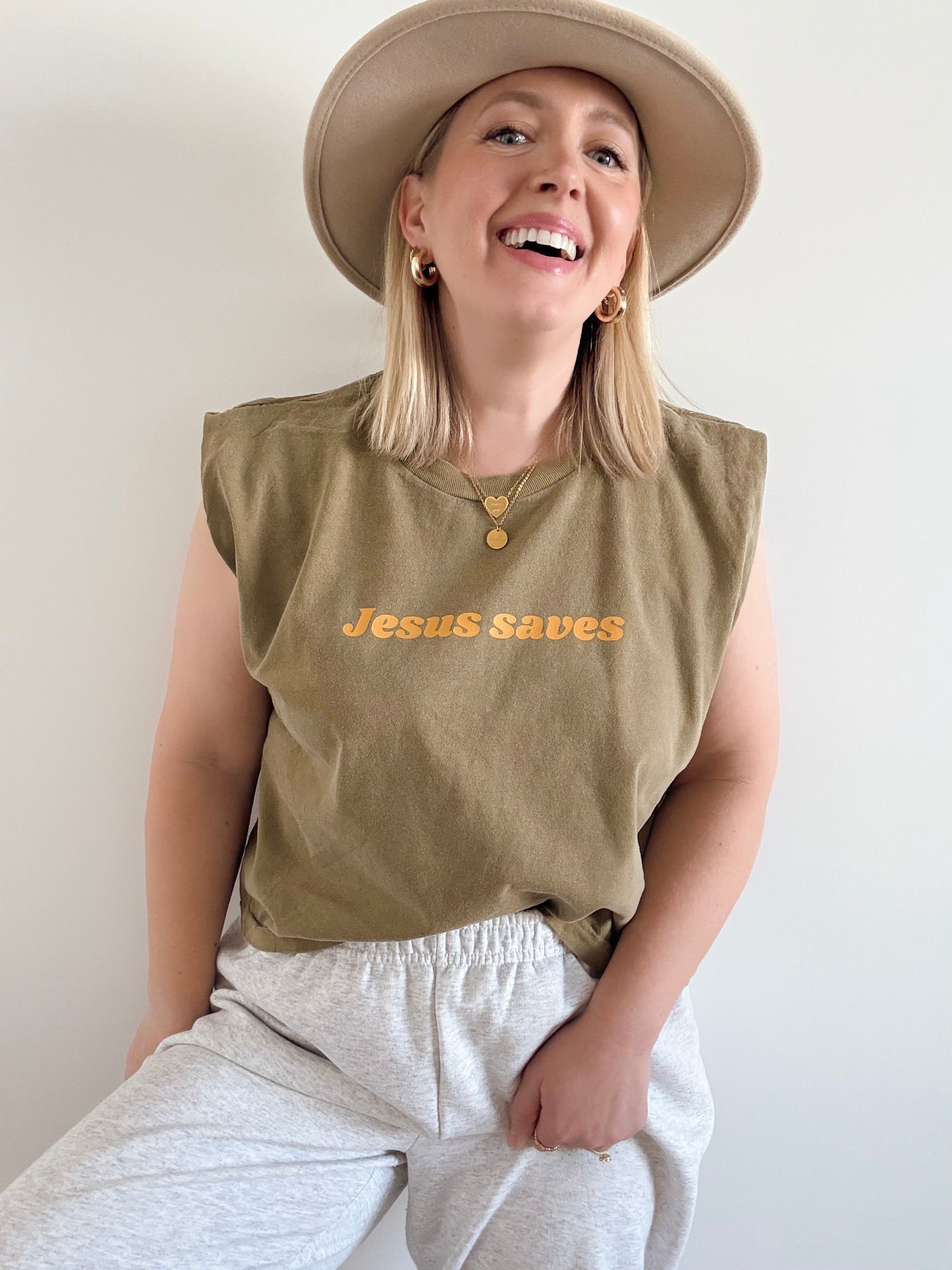 Jesus Saves Cropped Tee