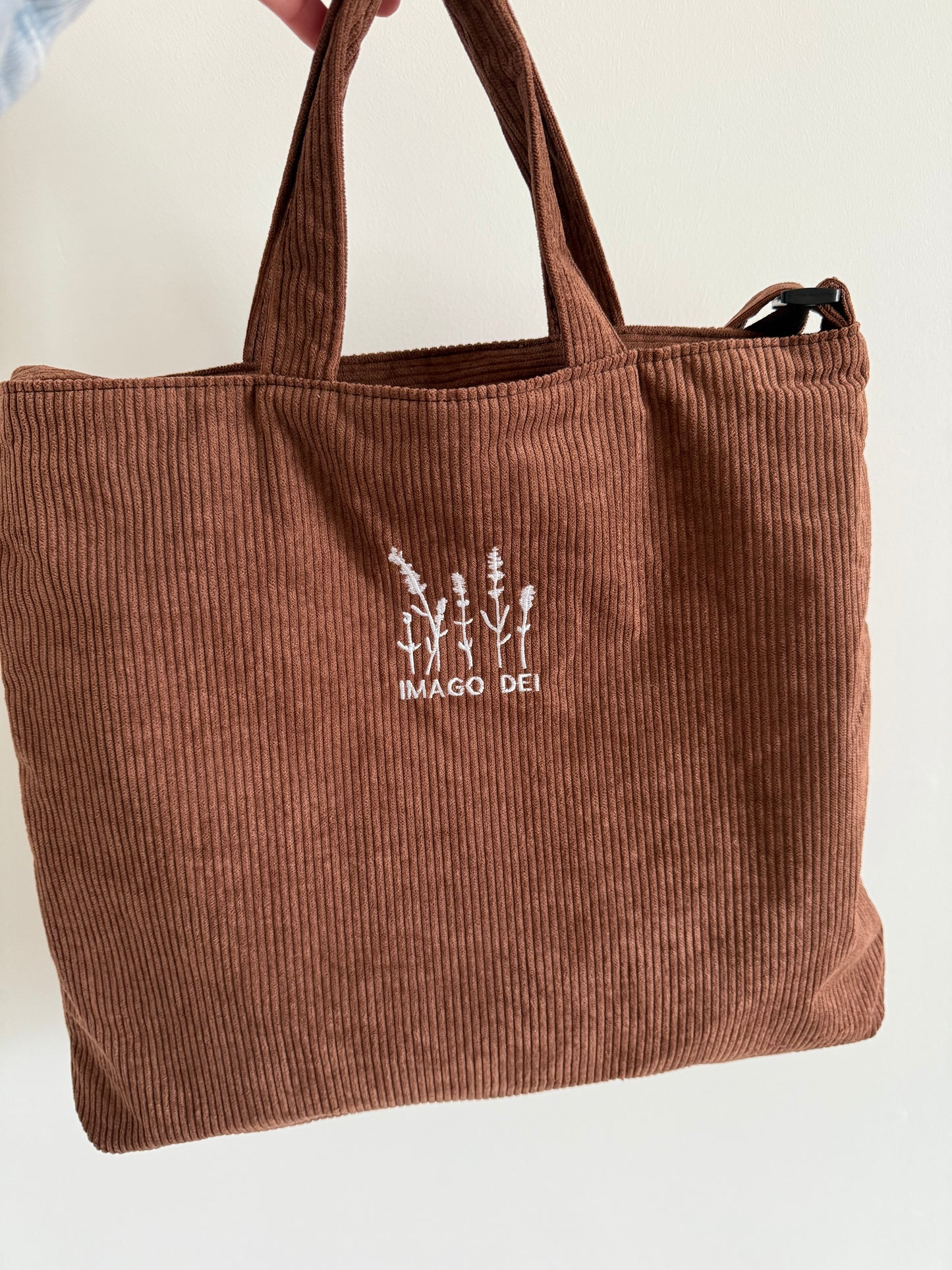 Imago Dei Corduroy Crossbody Dark Chocolate
