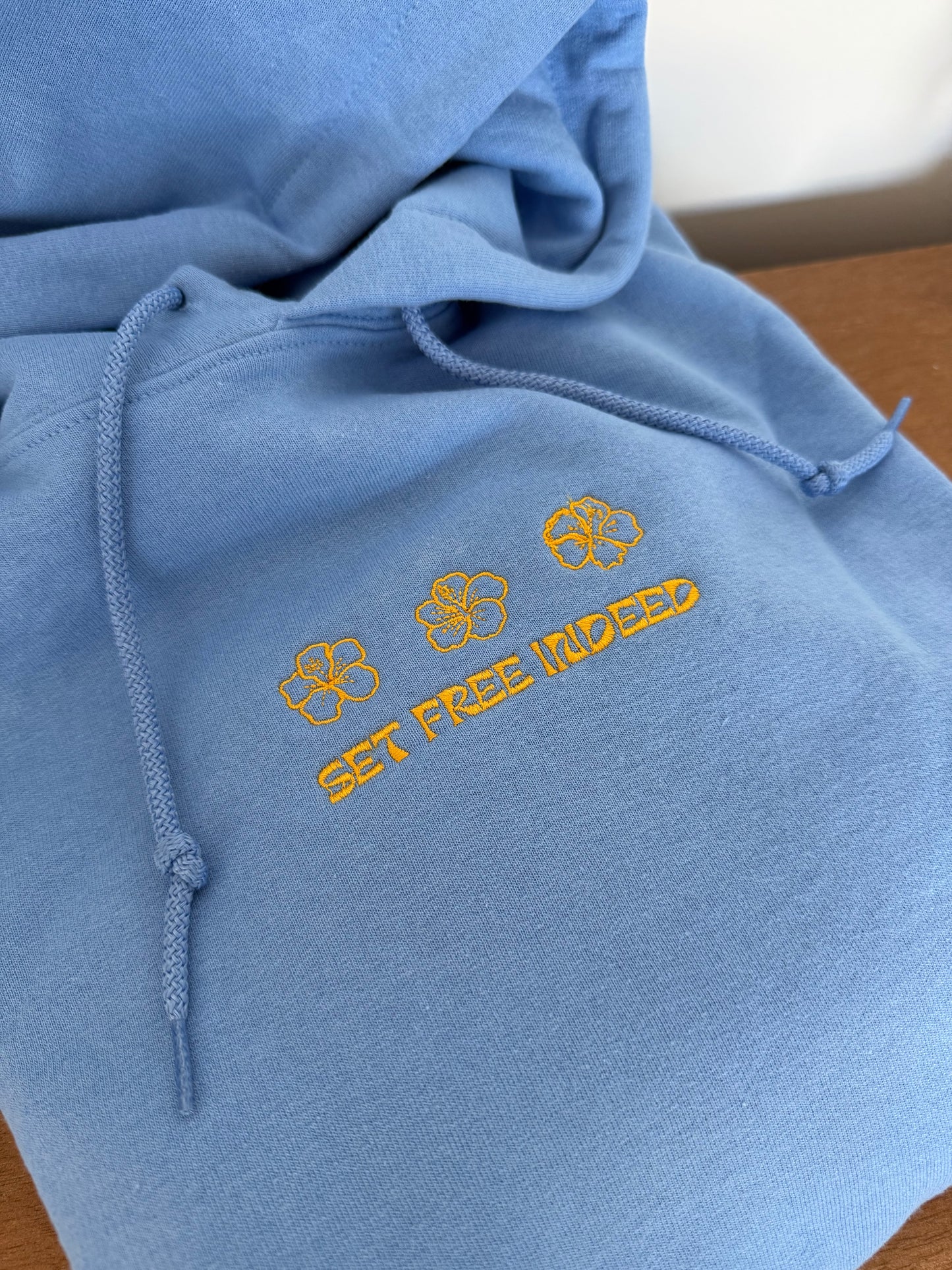 Set Free Indeed Embroidered Hoodie