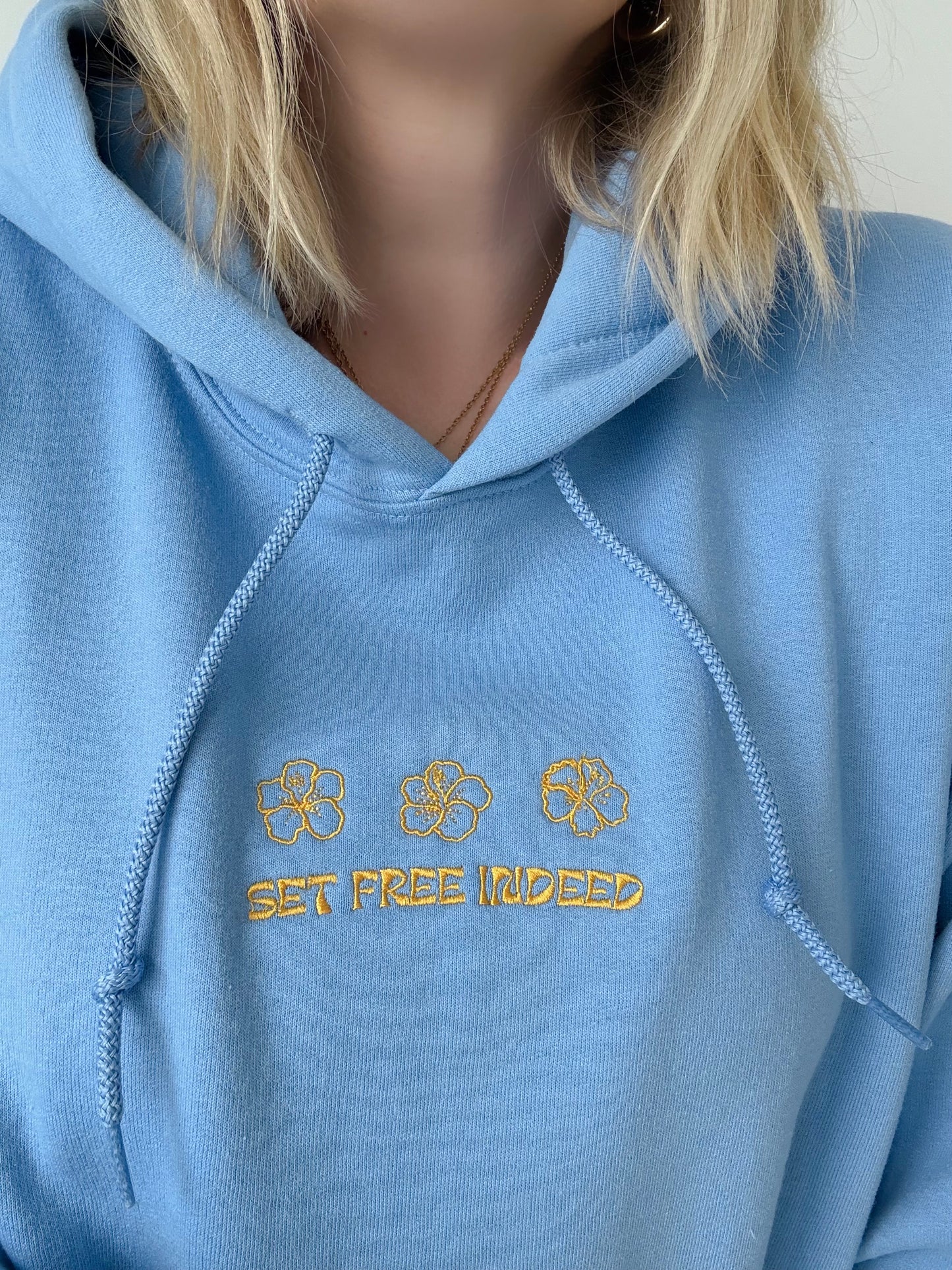 Set Free Indeed Embroidered Hoodie