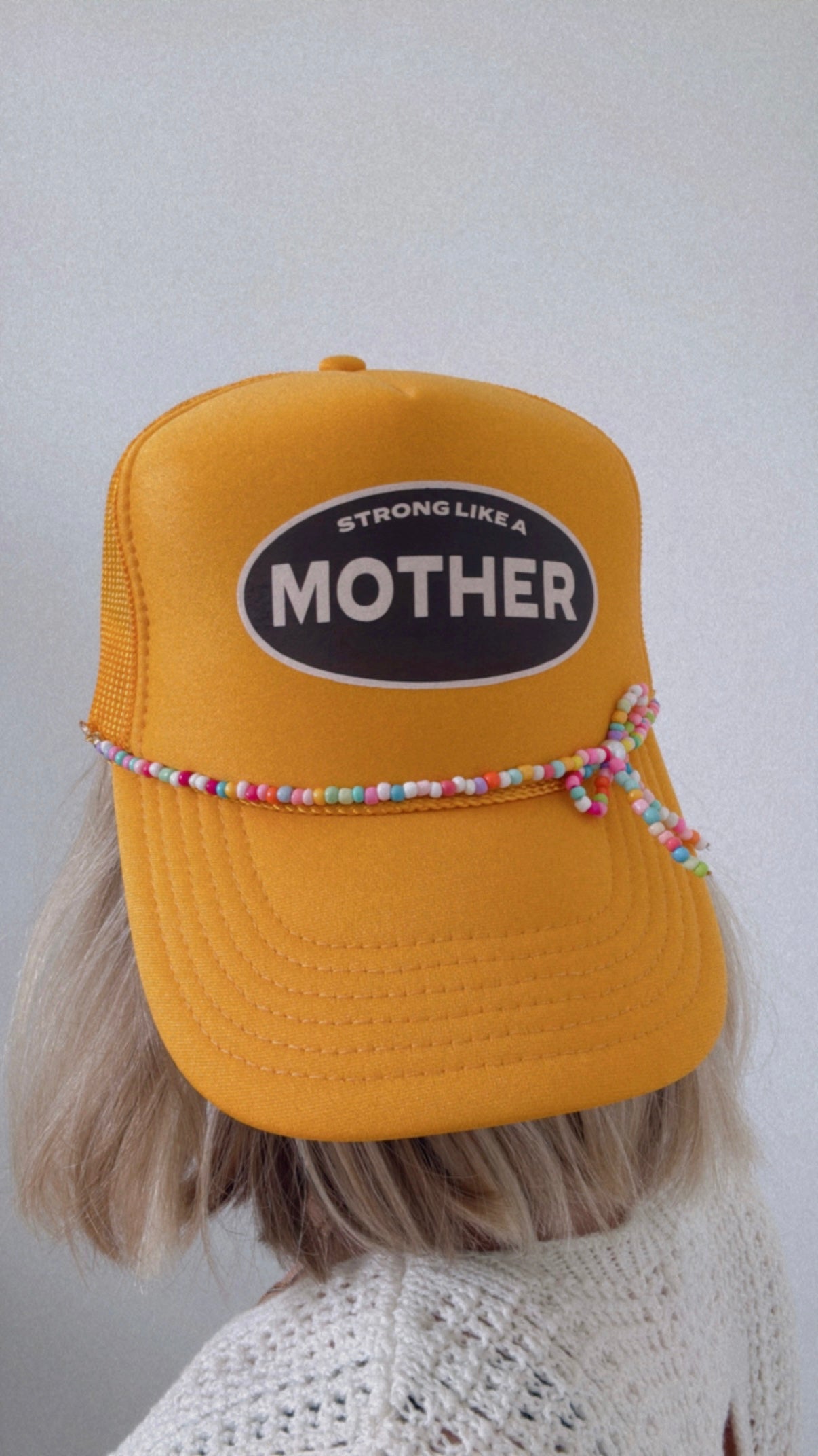 Beaded Bow Hat Chains