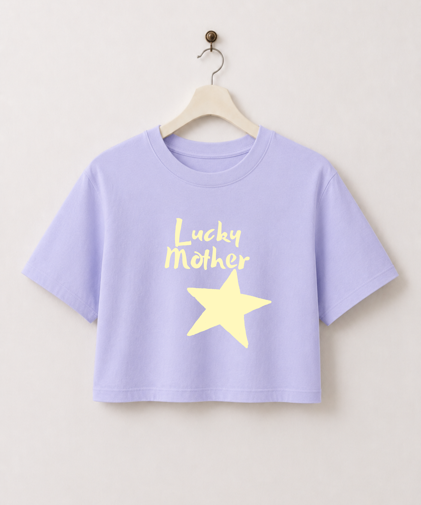 Lucky Mother Retro Star Cropped Tee