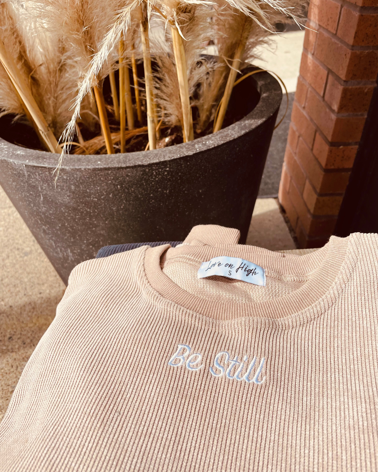 Be Still Corduroy Long Sleeve Tee