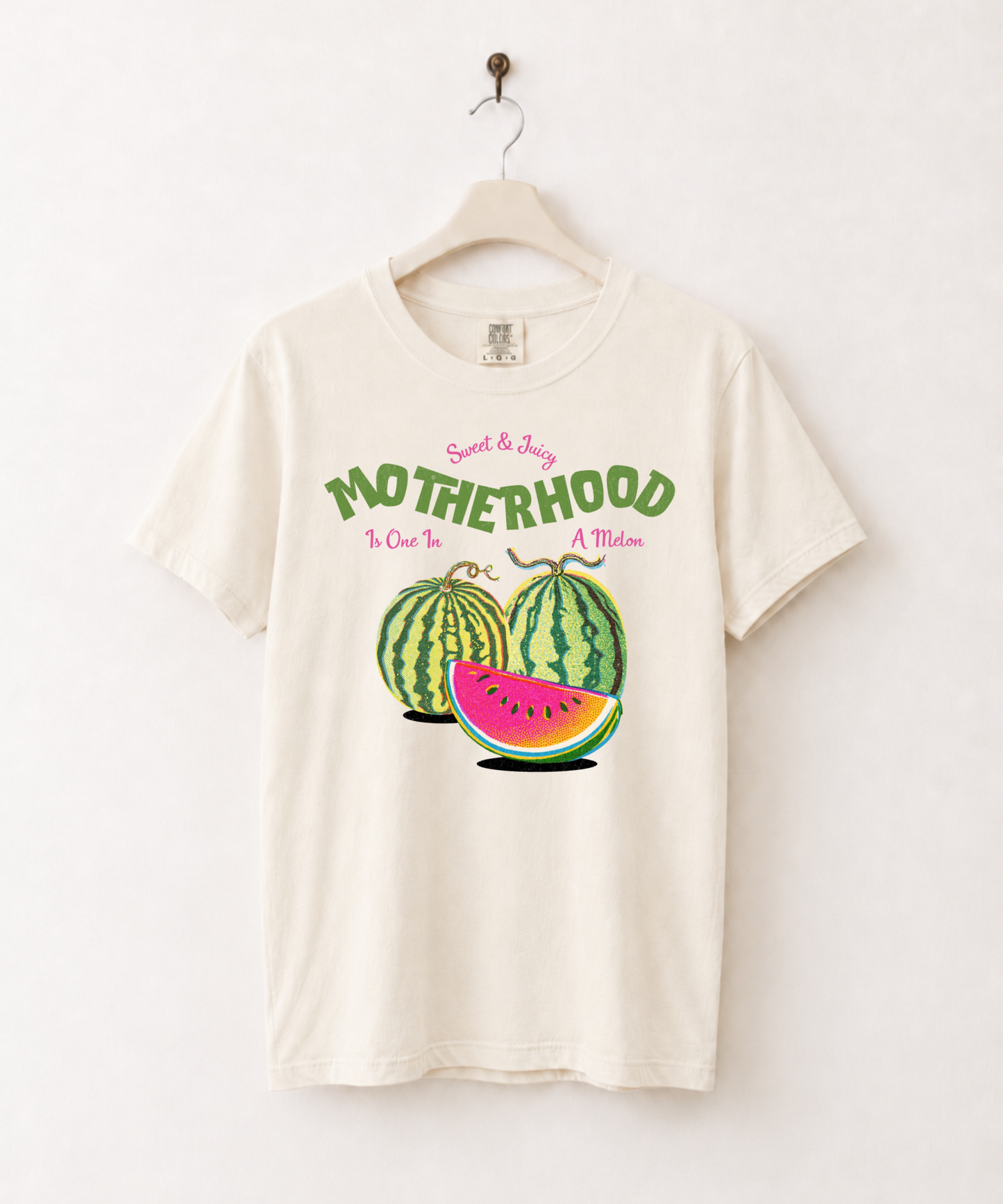 Motherhood Is One in a Melon Watermelon Graphic Tee