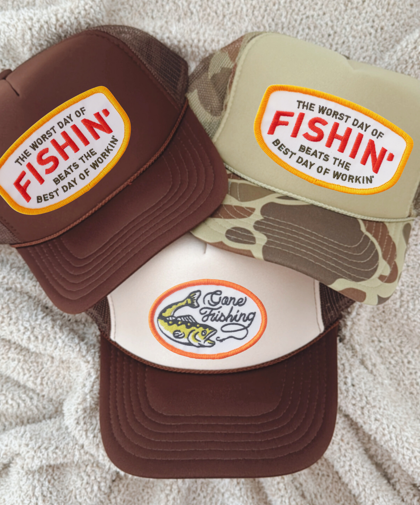 Fishin' Patch Trucker Hats