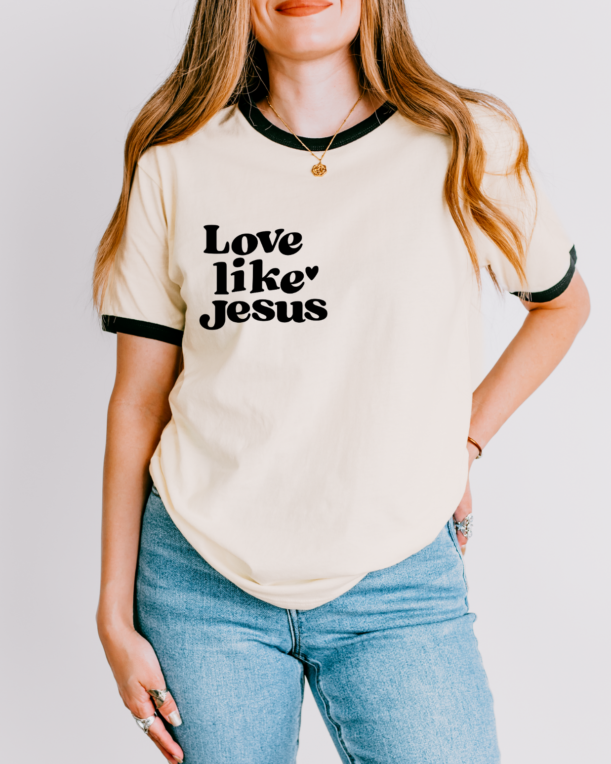 Love Like Jesus Retro Tee