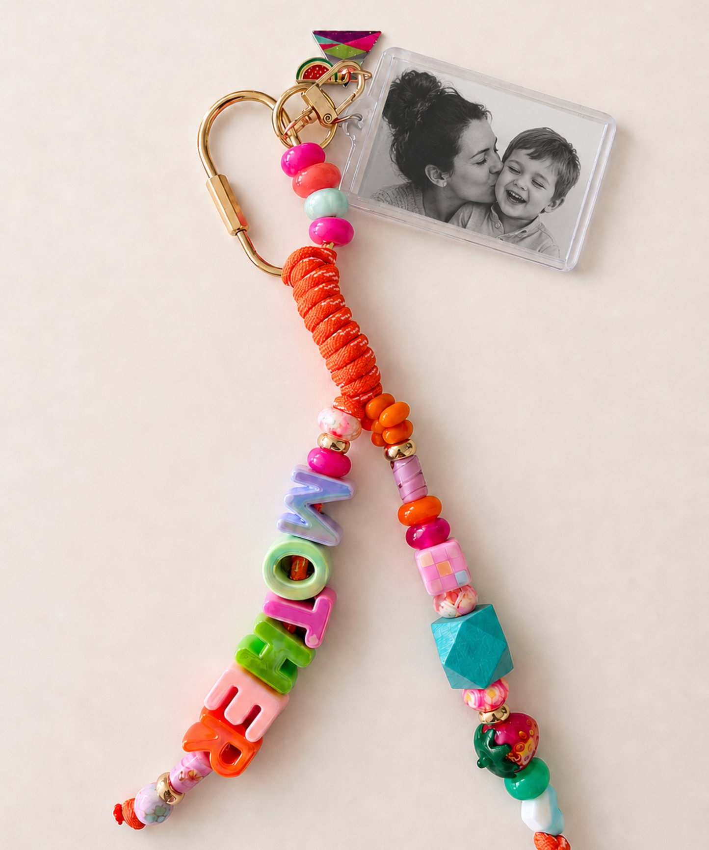 Colorful Beaded Keychain & Bag Charm
