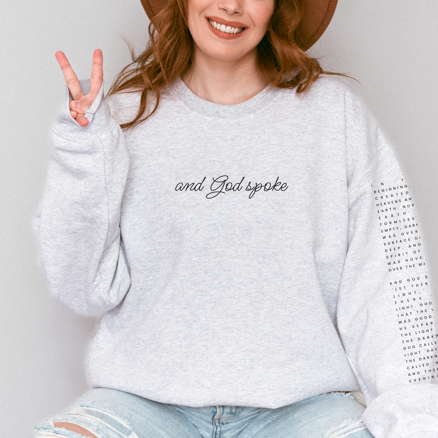 And God Spoke Sweatshirt