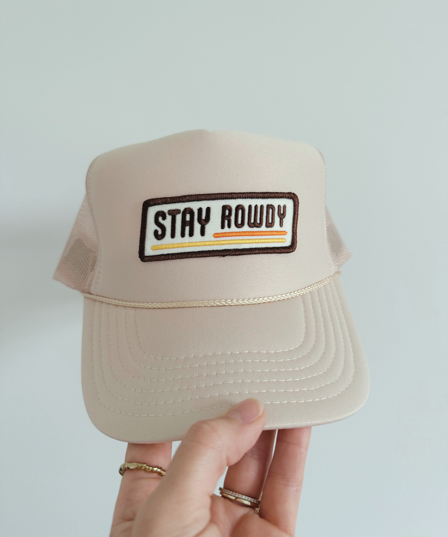 Stay Rowdy Patch Trucker Hat
