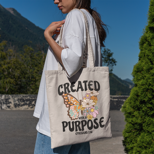 Created With A Purpose Tote Bag