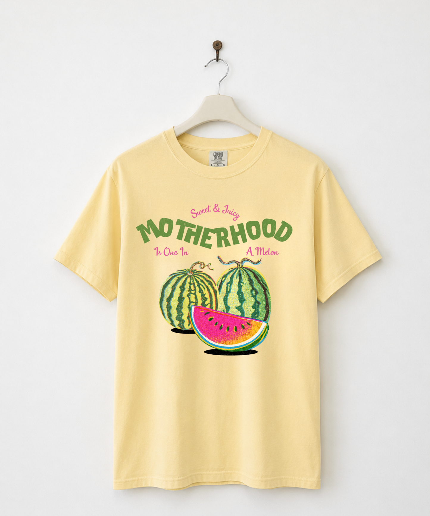 Motherhood Is One in a Melon Watermelon Graphic Tee