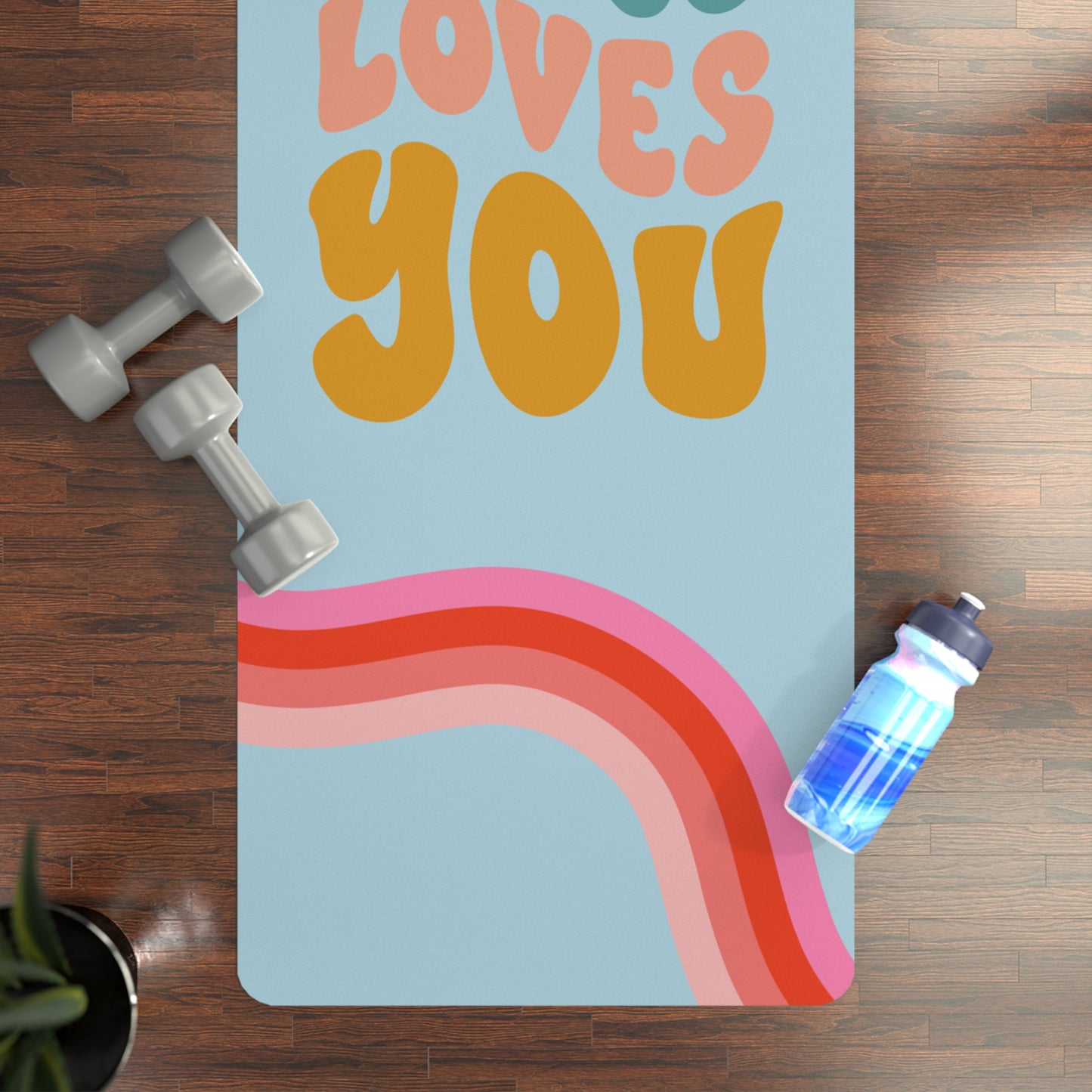 Jesus Loves You Yoga Mat