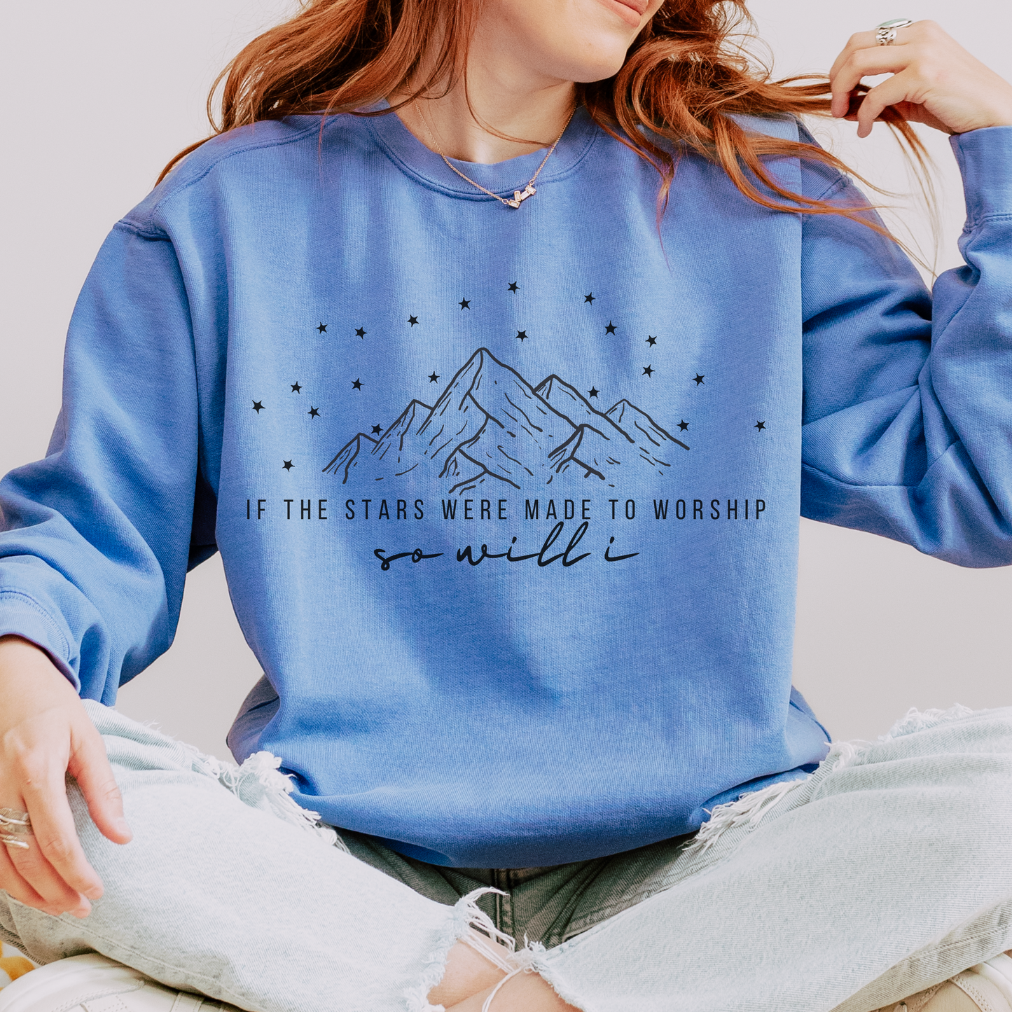 If The Stars Were Made To Worship Crewneck