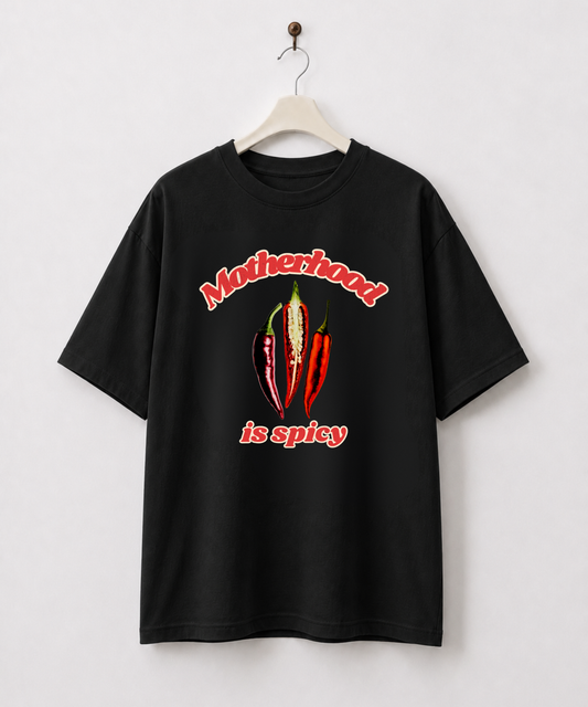 Motherhood Is Spicy Retro Chili Pepper Tee