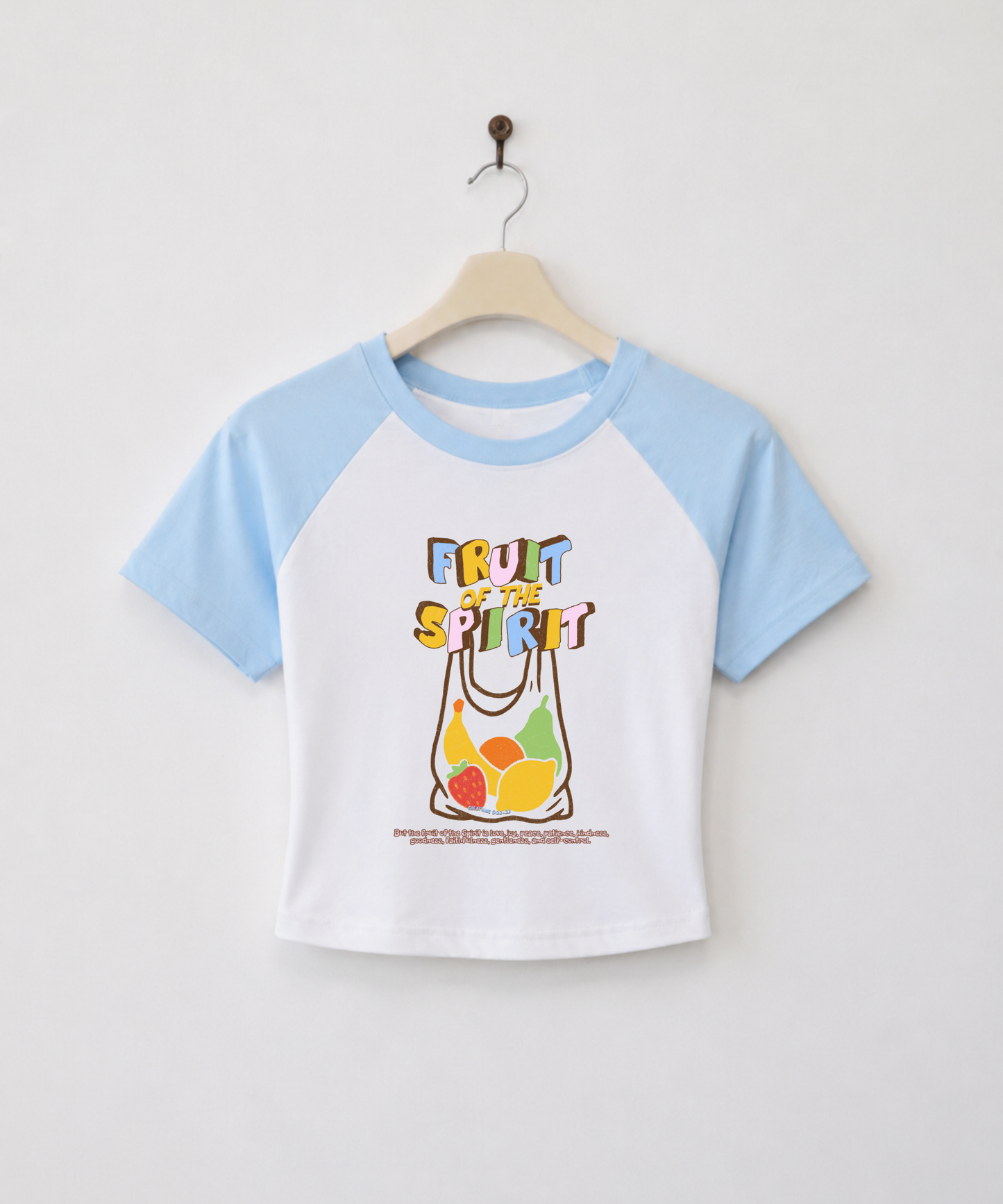 Fruit of the Spirit Retro Raglan Baby Tee