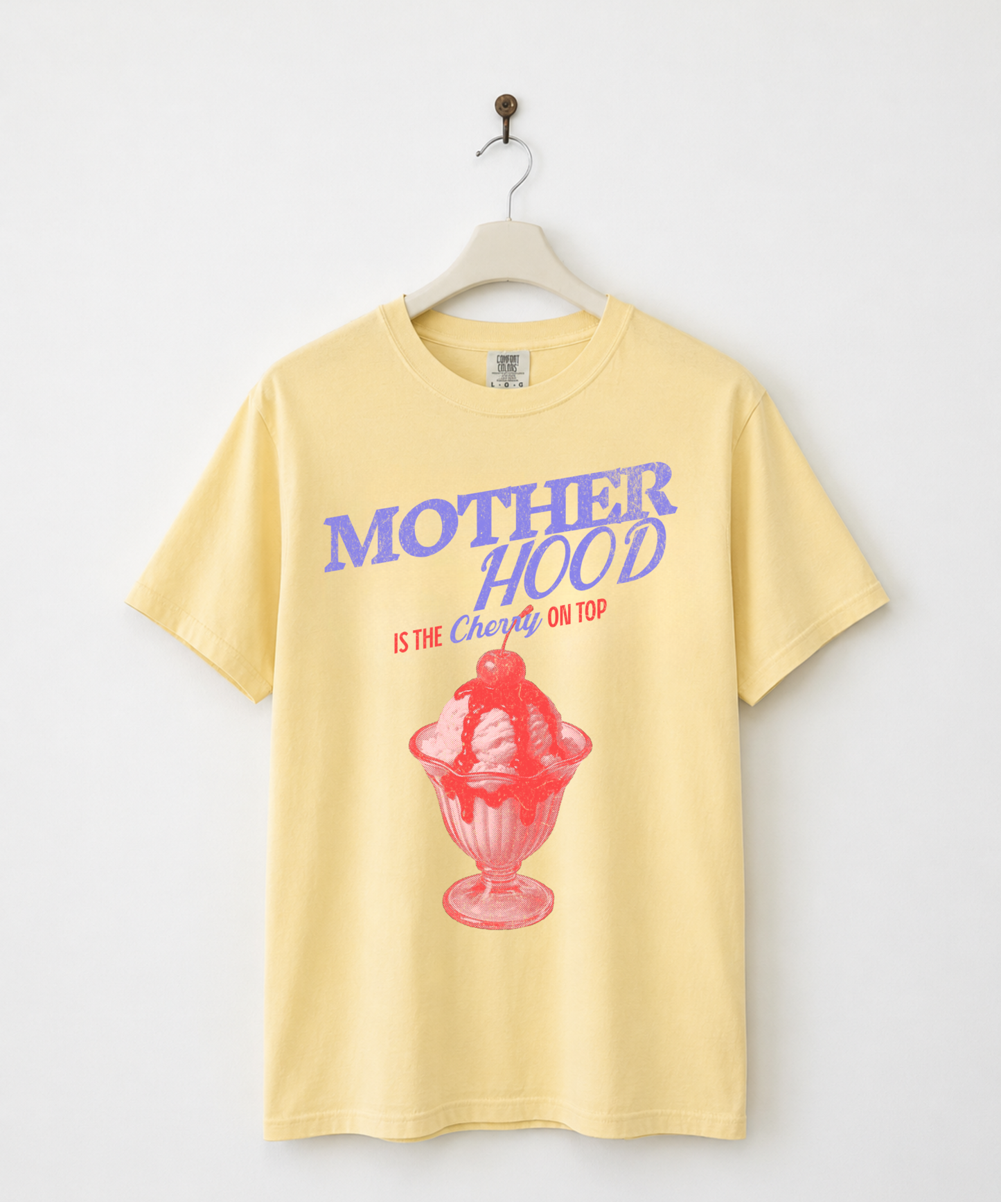 Motherhood Is the Cherry on Top Sundae Graphic Tee