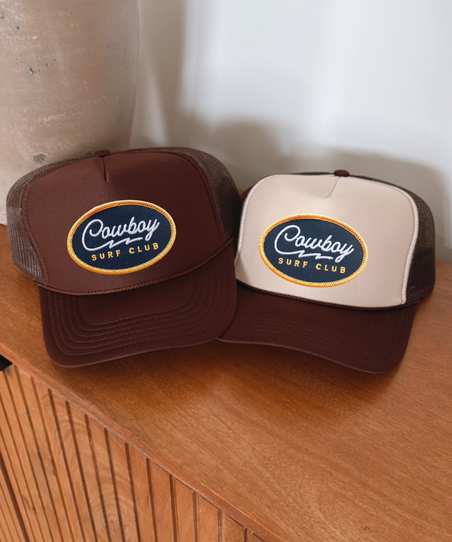 Cowboy Surf Club Embroidered Patch Hat