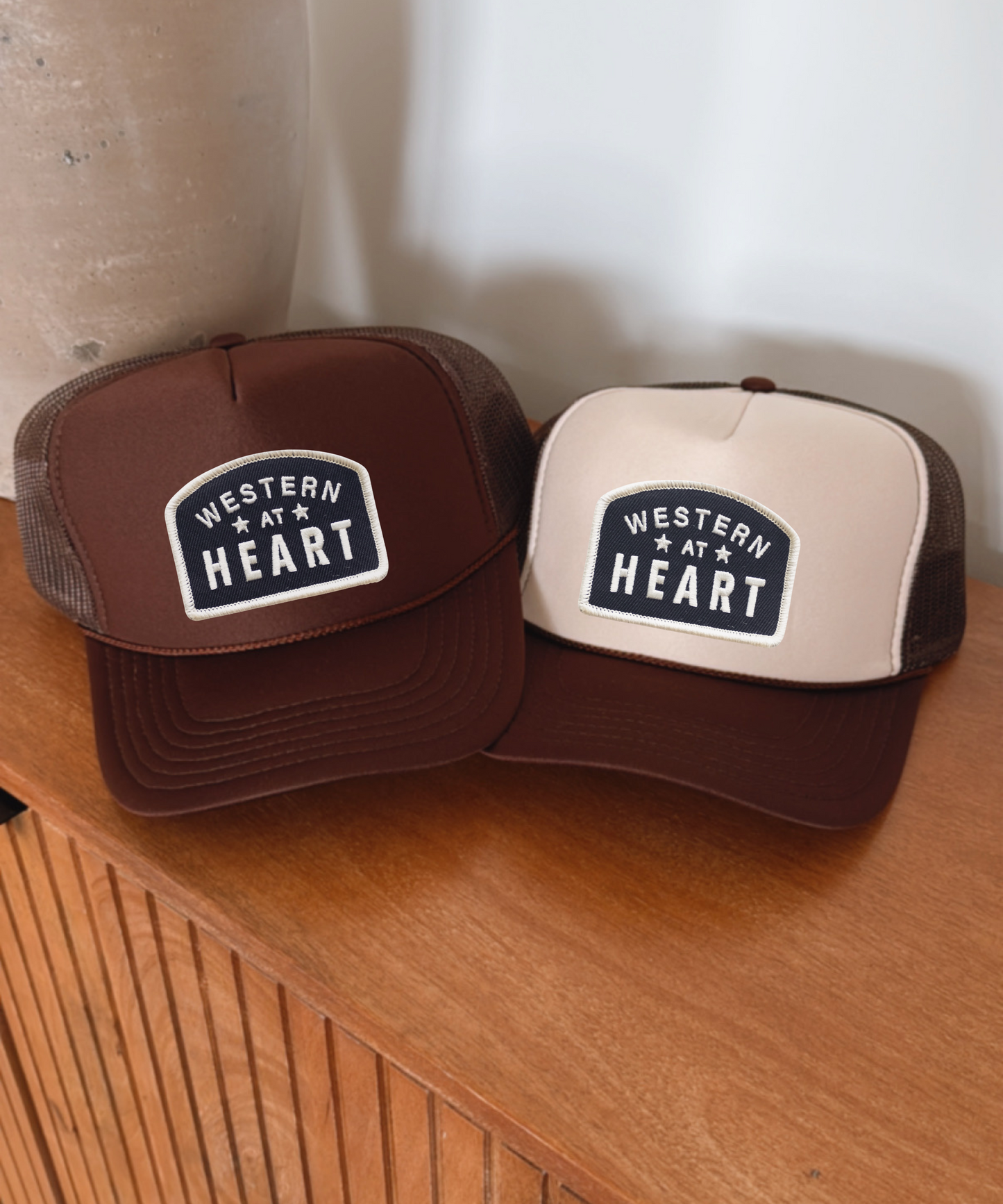 Western at Heart Embroidered Patch Hat