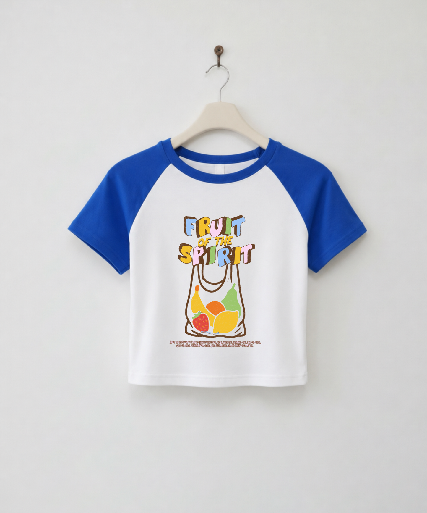Fruit of the Spirit Retro Raglan Baby Tee