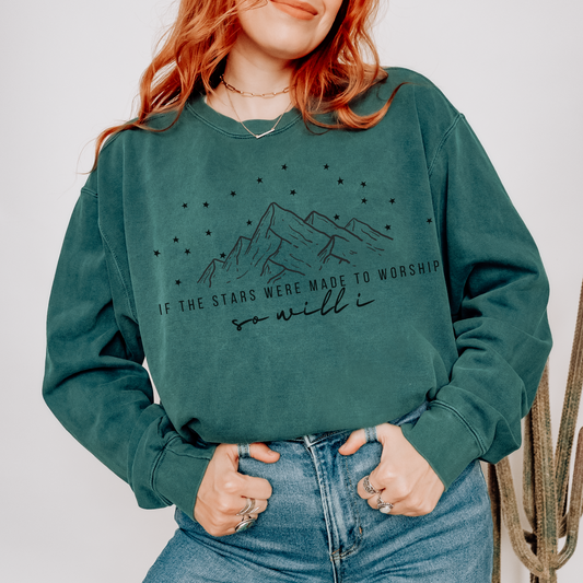 If The Stars Were Made To Worship Crewneck