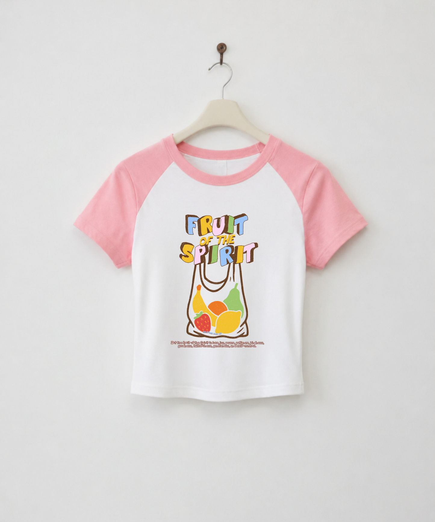 Fruit of the Spirit Retro Raglan Baby Tee