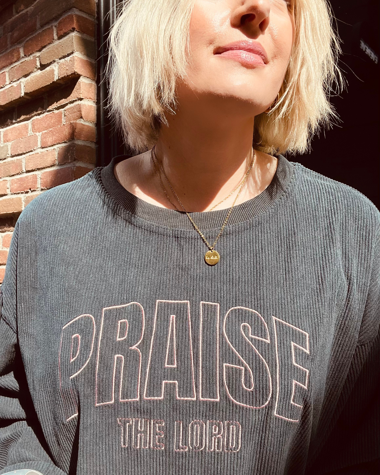 Praise The Lord Corduroy Long Sleeve Tee