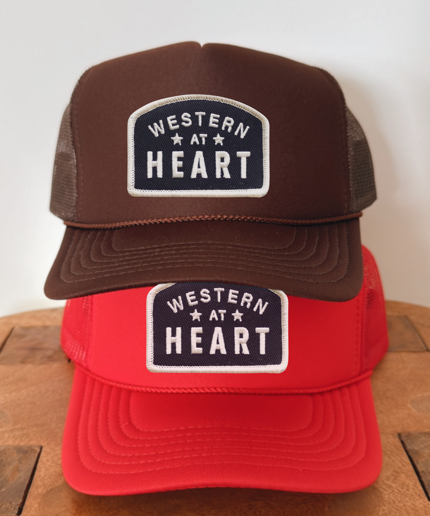 Western at Heart Embroidered Patch Hat