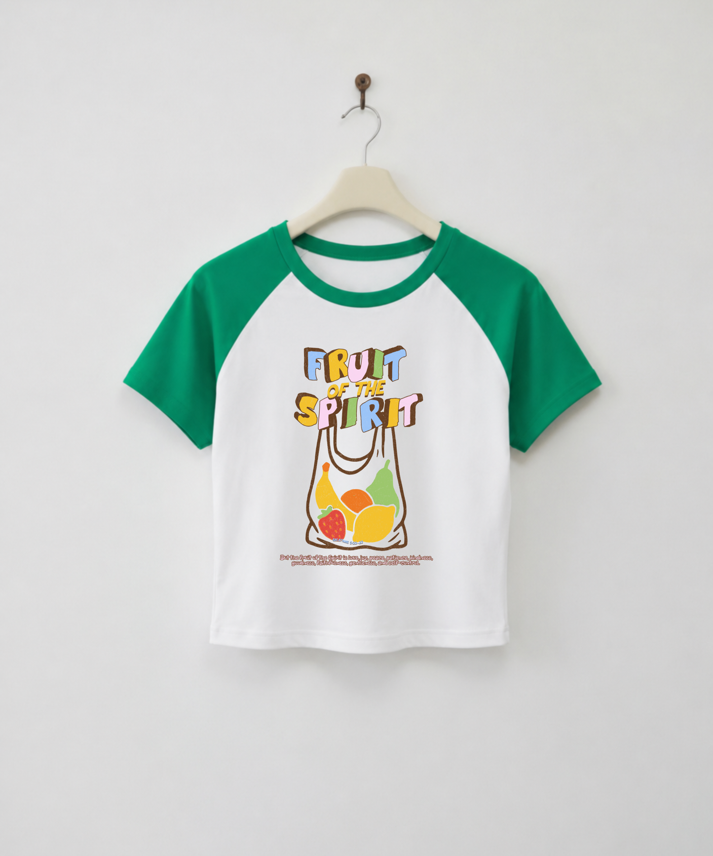 Fruit of the Spirit Retro Raglan Baby Tee