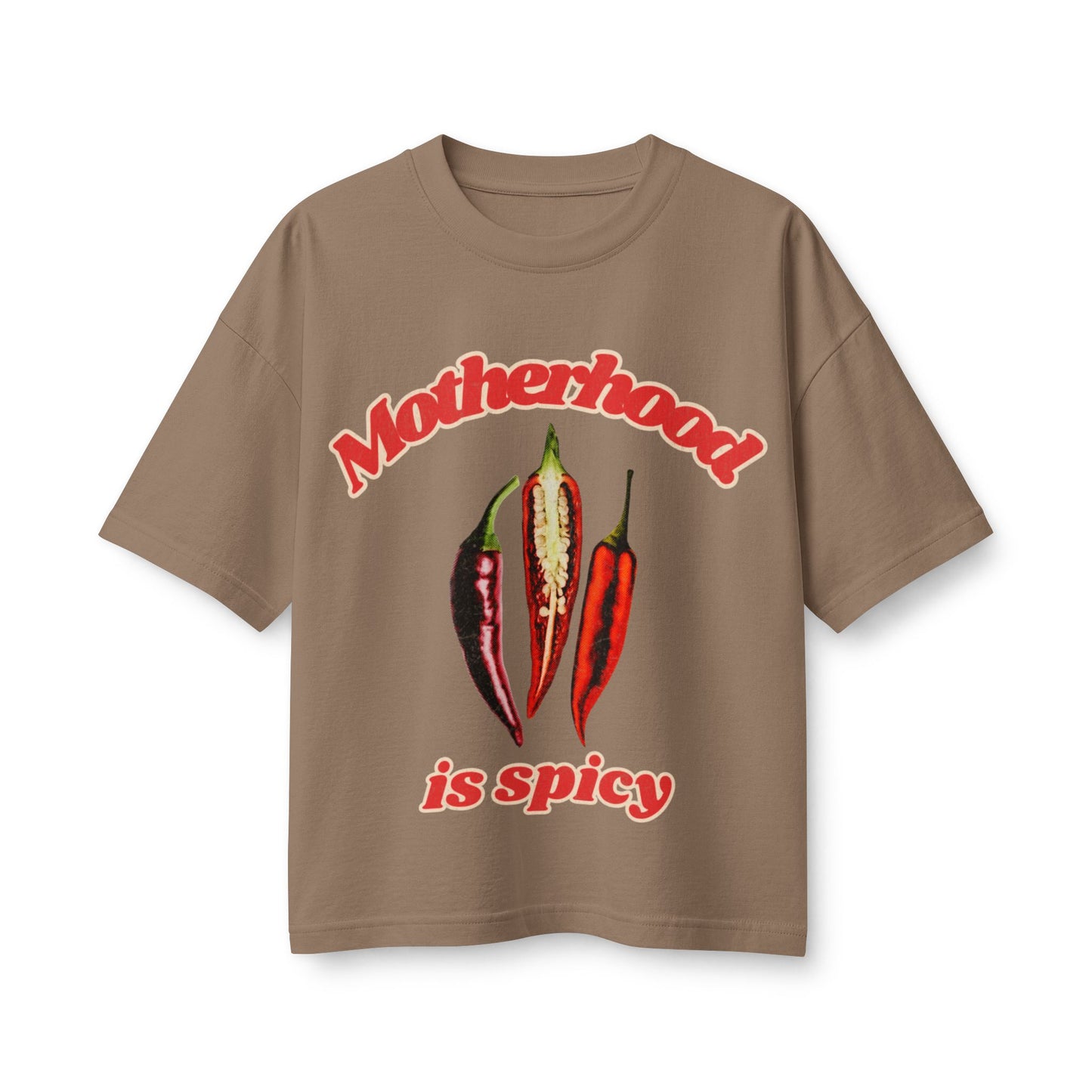 Motherhood Is Spicy Retro Chili Pepper Tee