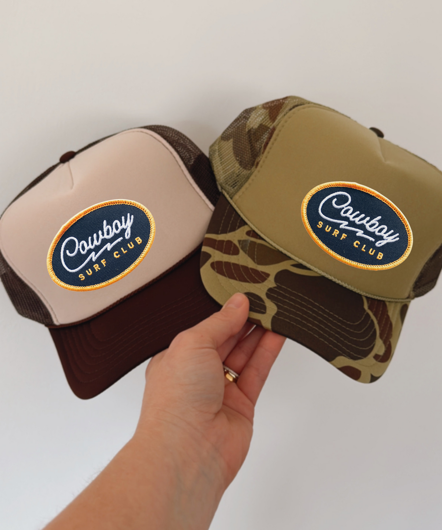 Cowboy Surf Club Embroidered Patch Hat
