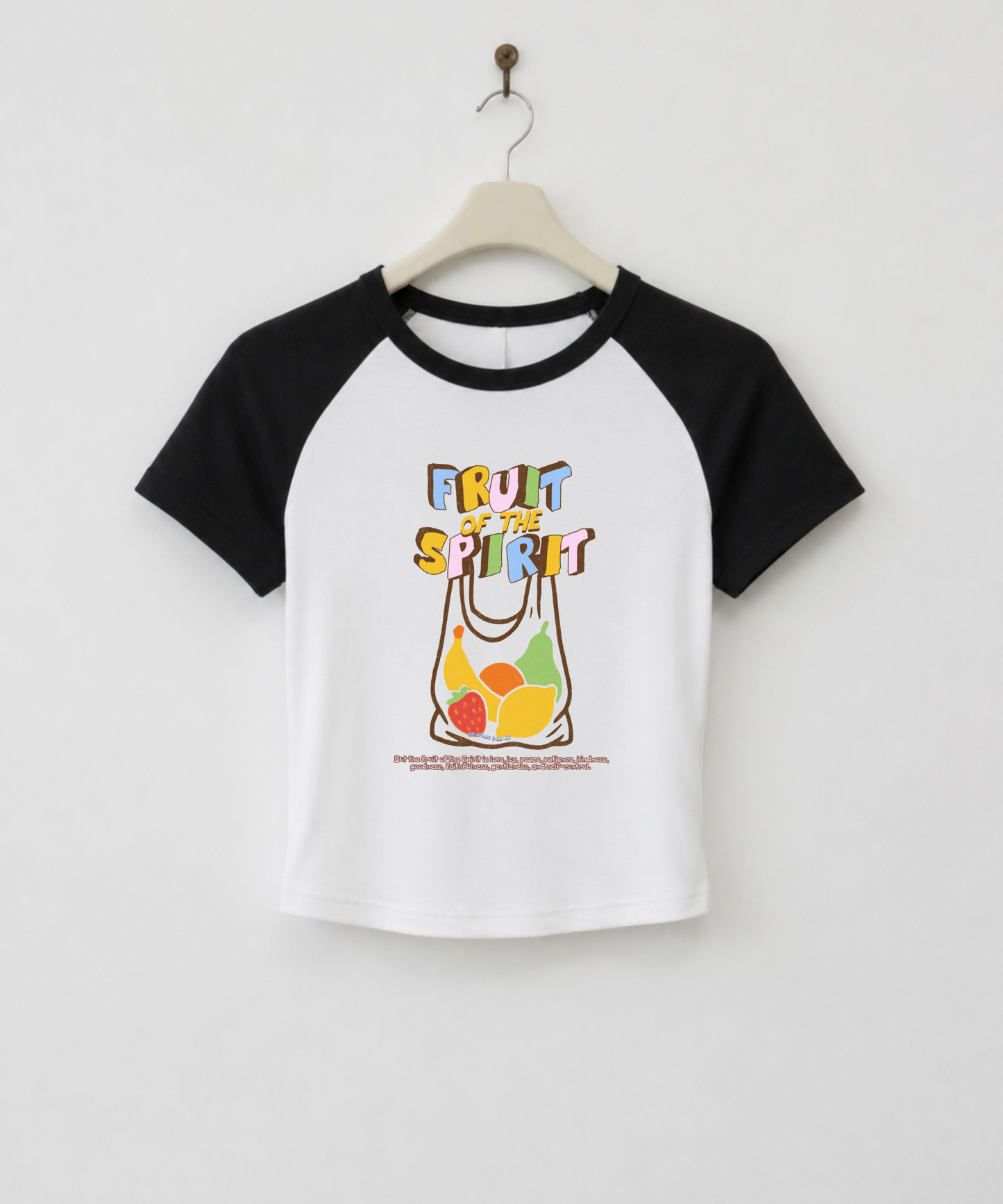 Fruit of the Spirit Retro Raglan Baby Tee