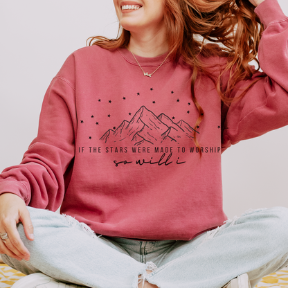 If The Stars Were Made To Worship Crewneck