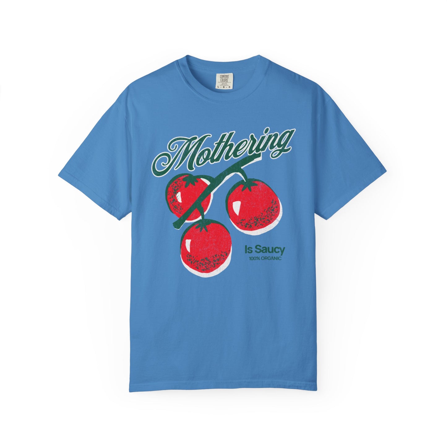 Mothering Is Saucy Tomato Graphic Tee