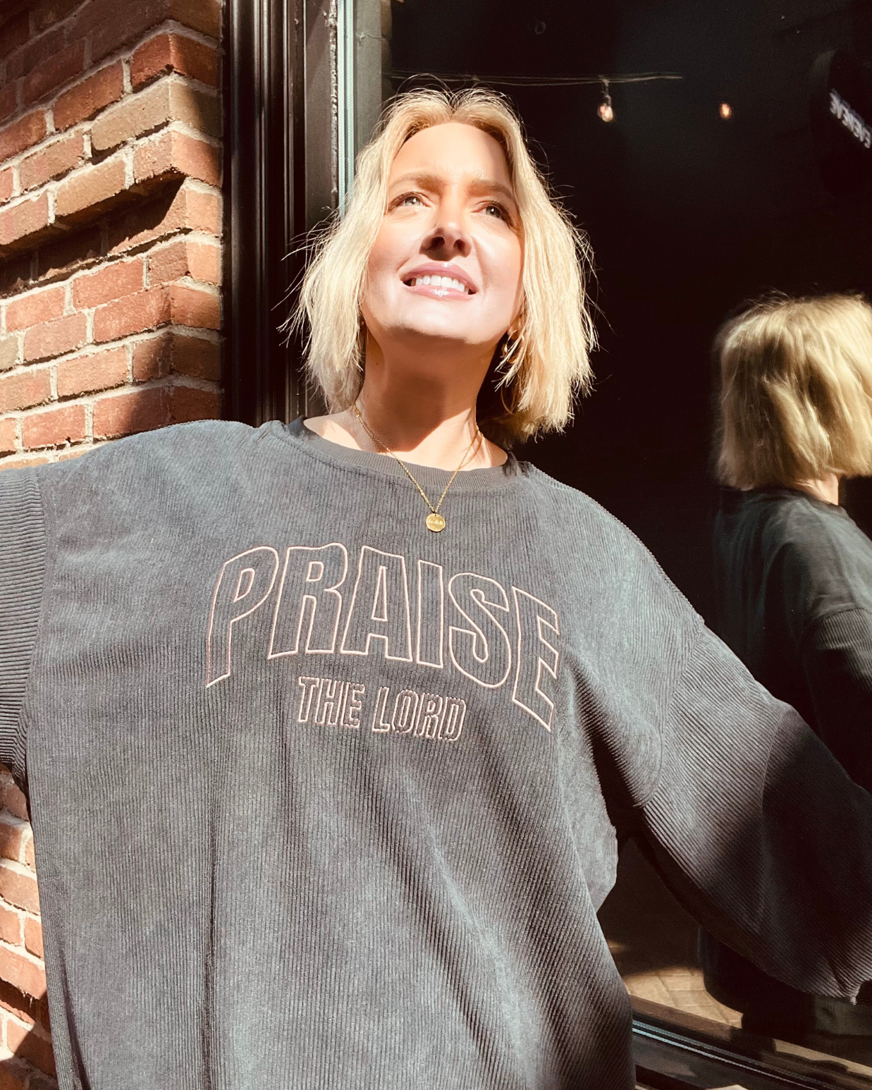 Praise The Lord Corduroy Long Sleeve Tee