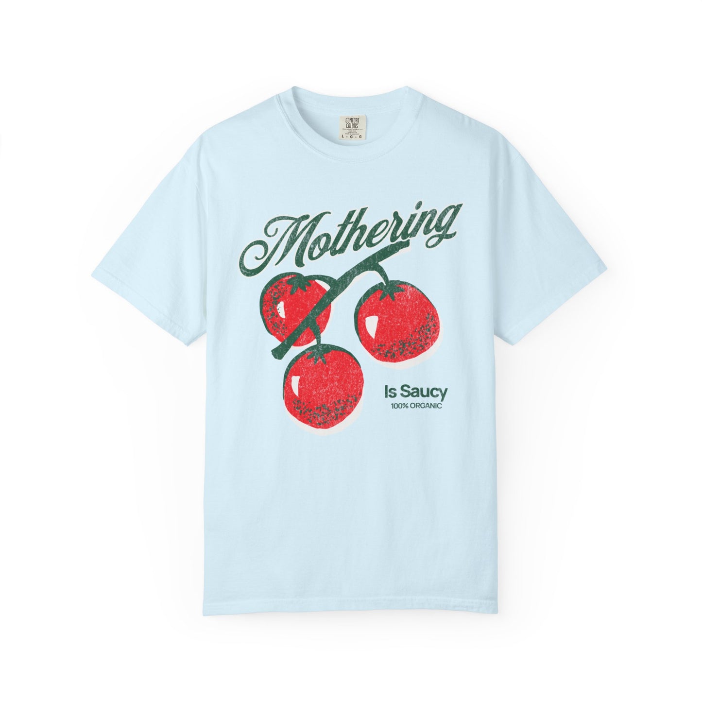 Mothering Is Saucy Tomato Graphic Tee