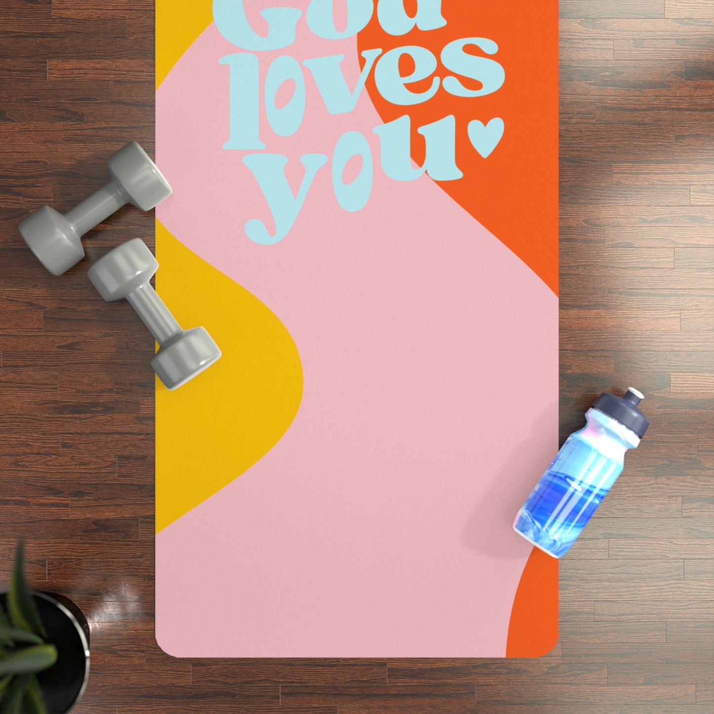 God Loves You Yoga Mat