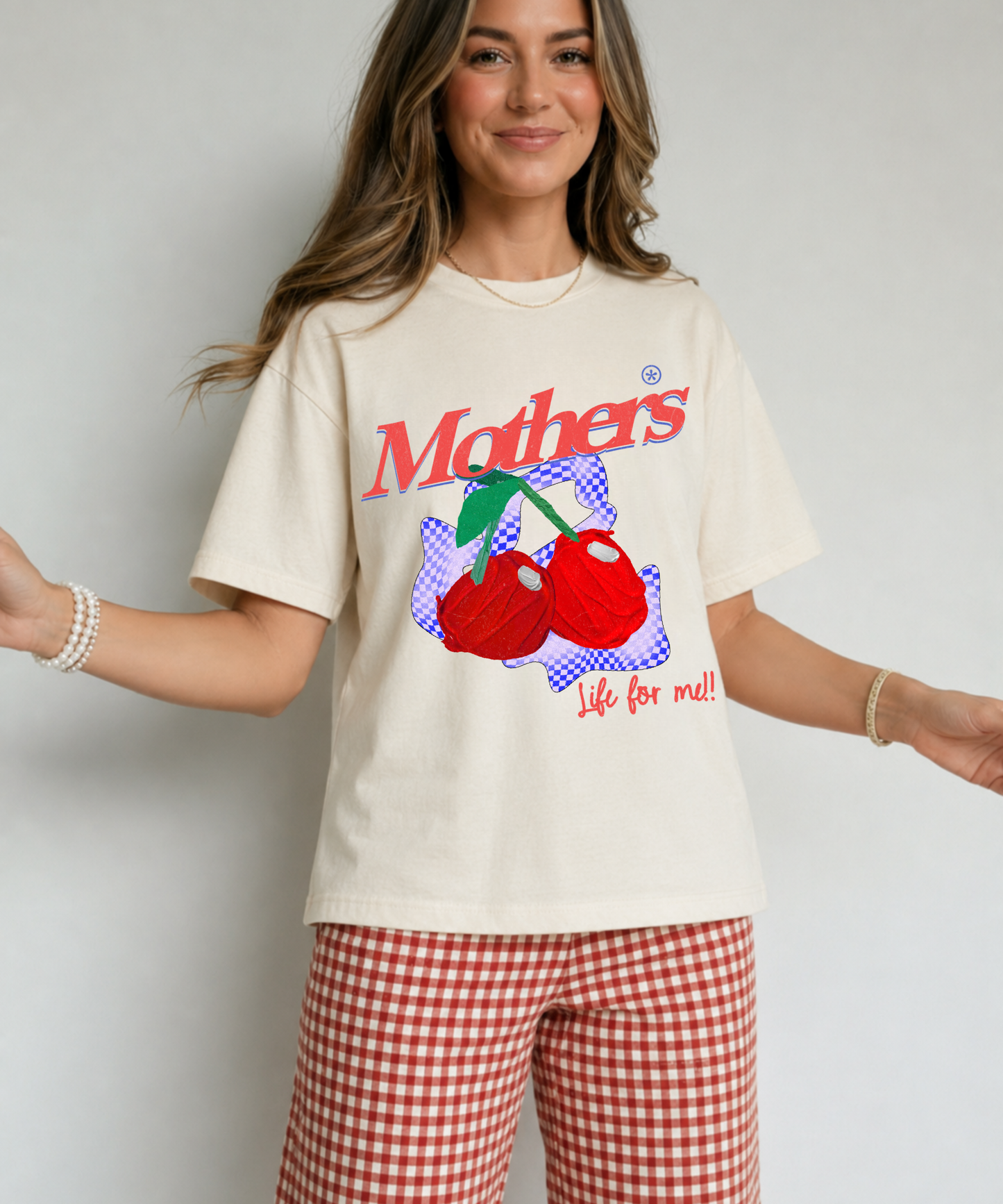 Mothers Life for Me Retro Cherry Tee