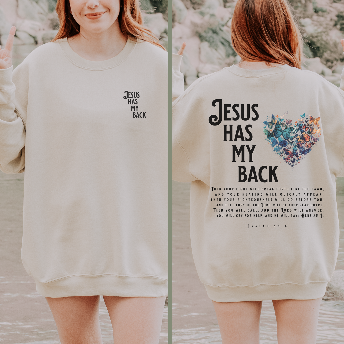 Jesus Has My Back Sweatshirt