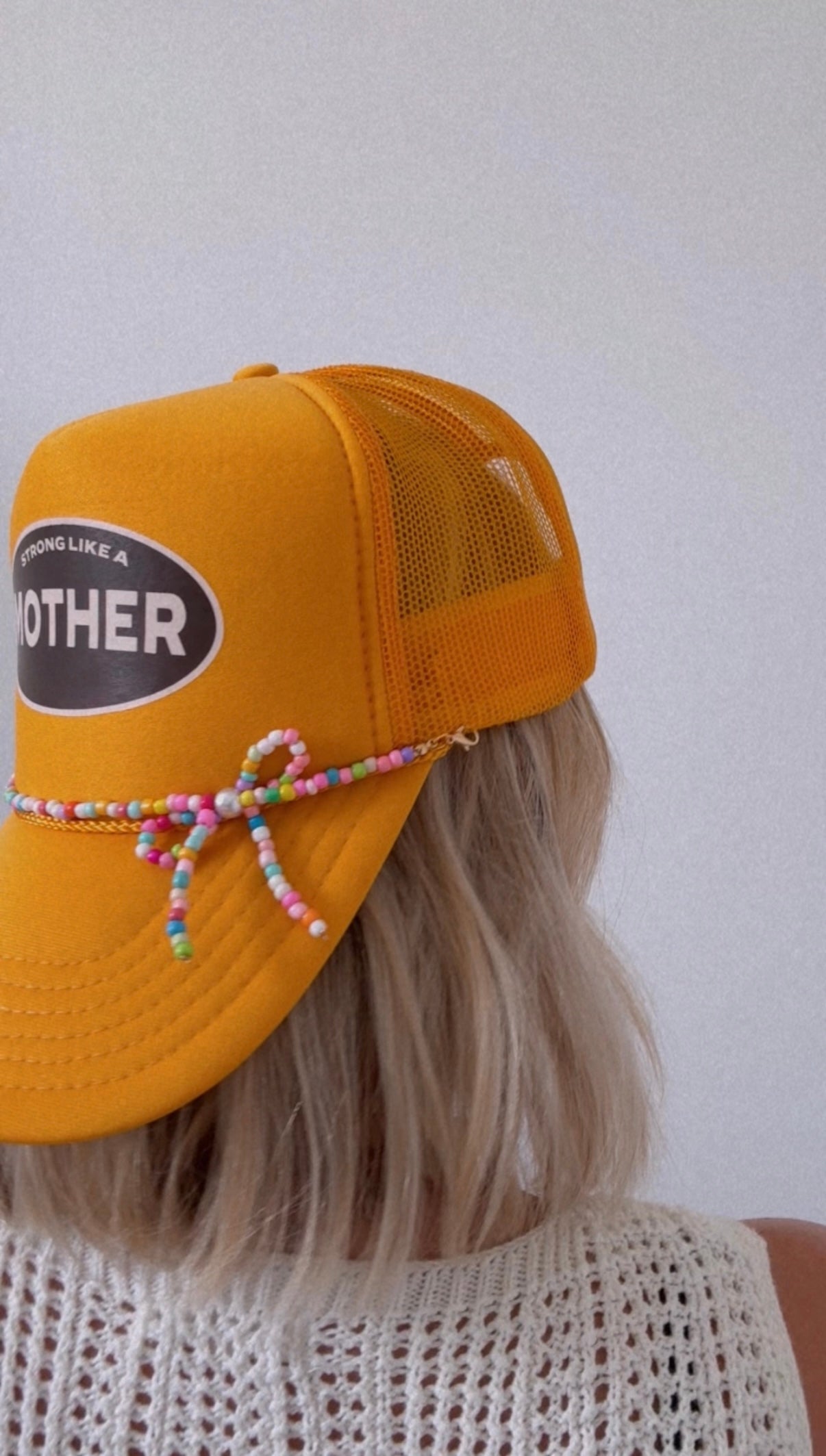 Beaded Bow Hat Chains