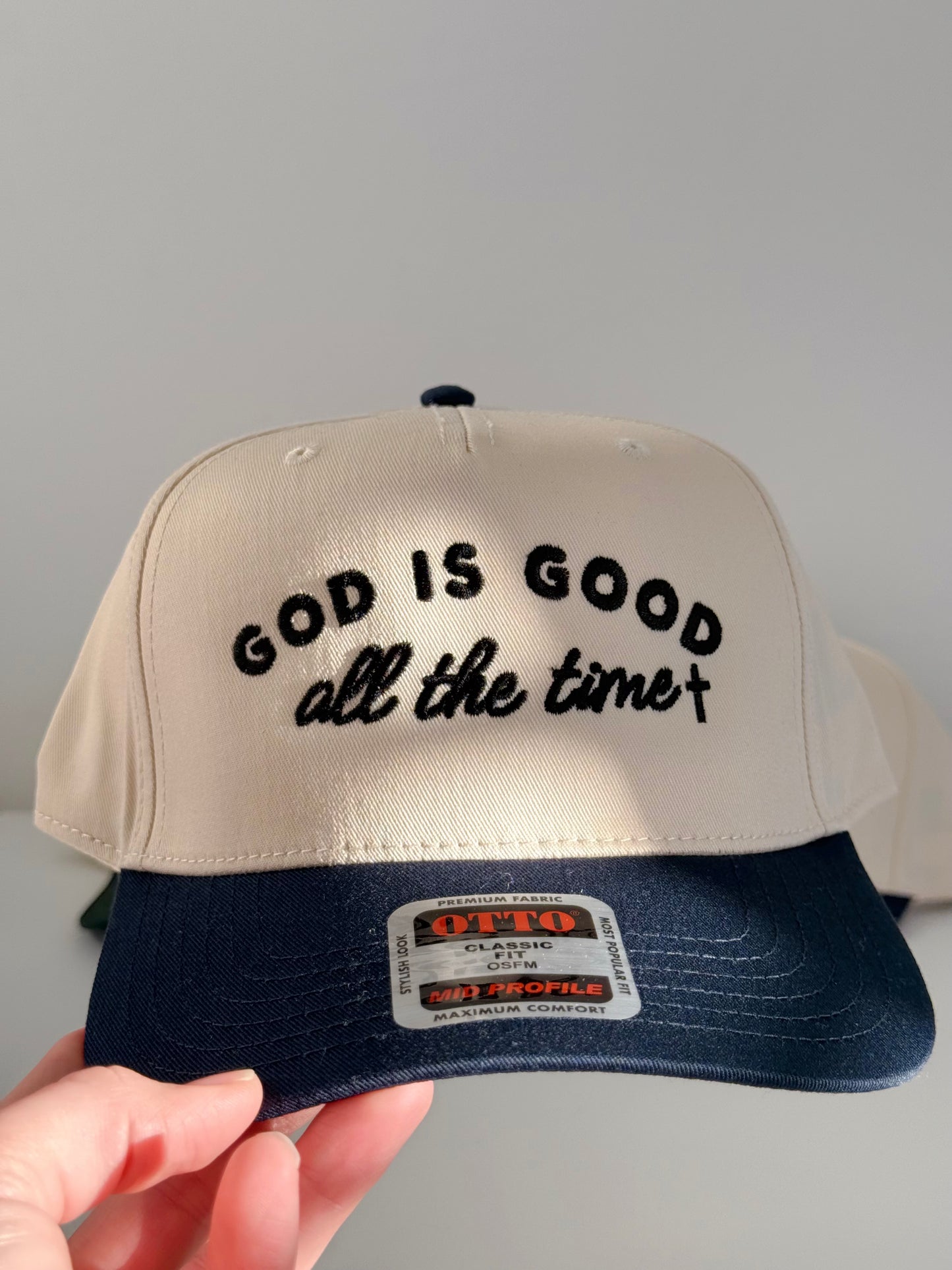 God Is Good All the Time Embroidered Hat