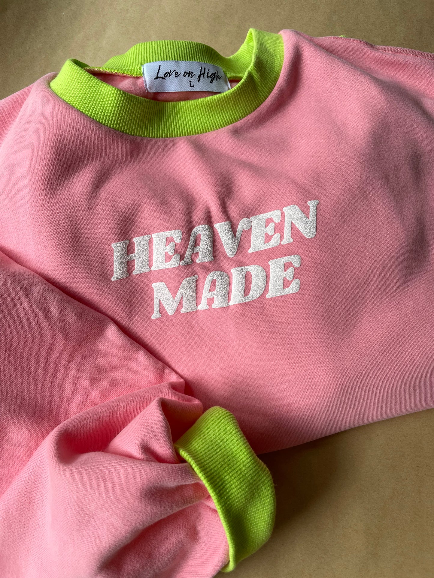 Heaven Made Puff Print Crewneck