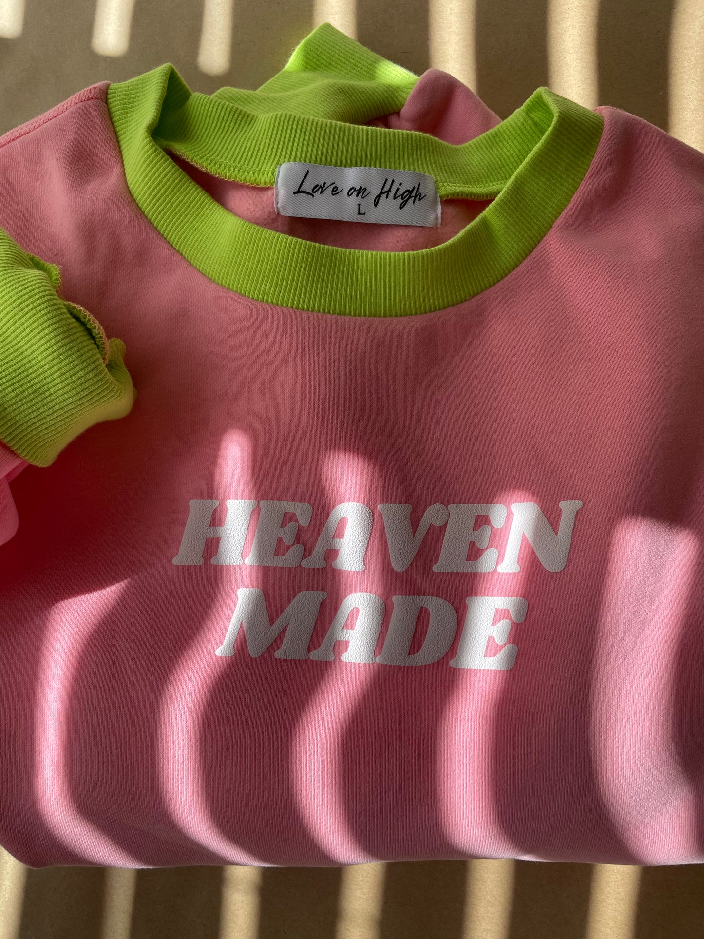 Heaven Made Puff Print Crewneck